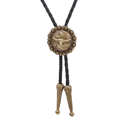 Punk Classic Style Star Cattle Skull Alloy Leather Rope Halloween Unisex Bolo Ties