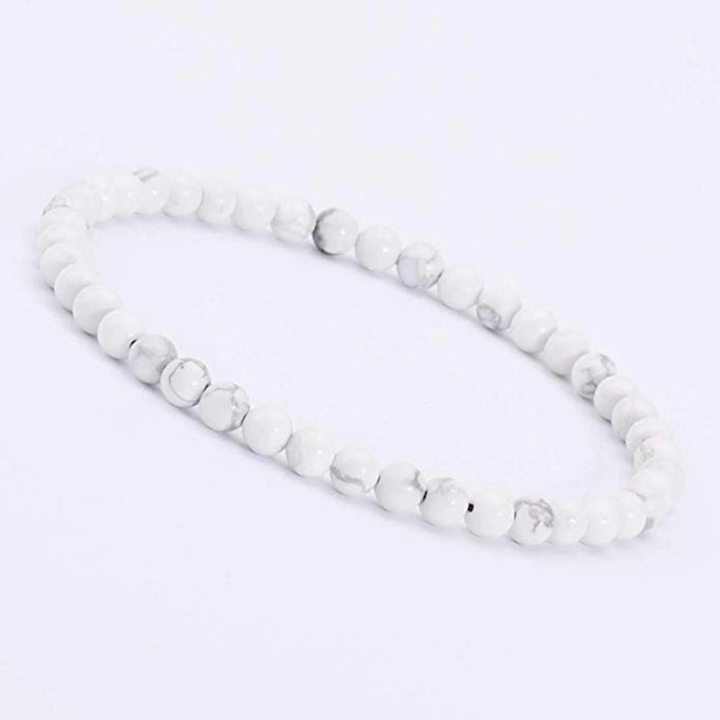 1 Piece Minimalist Round Natural Stone Beaded Bracelets