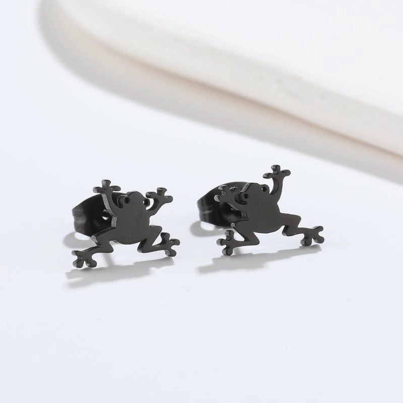 1 Pair Fashion Animal 304 Stainless Steel 18K Gold Plated Ear Studs
