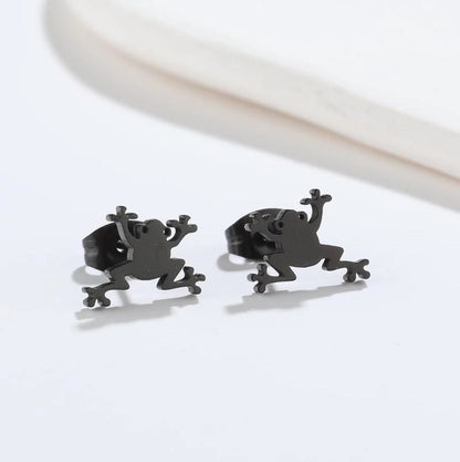 1 Pair Fashion Animal 304 Stainless Steel 18K Gold Plated Ear Studs
