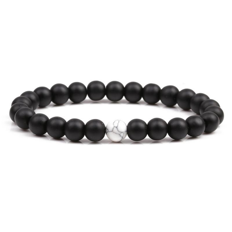 Fashion Geometric Natural Stone No Inlaid Bracelets In Bulk