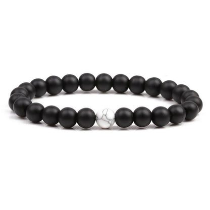 Fashion Geometric Natural Stone No Inlaid Bracelets In Bulk