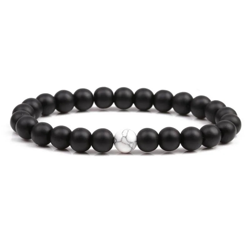 Fashion Geometric Natural Stone No Inlaid Bracelets In Bulk