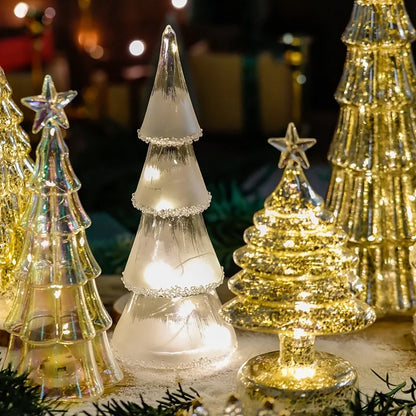 Christmas Minimalist Classic Style Christmas Tree Glass Holiday Festival Ornaments