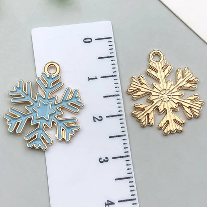 1 Piece 20 PCS/Package 13x16mm 16x21mm 18x20mm Alloy Snowflake Pendant Jewelry Accessories