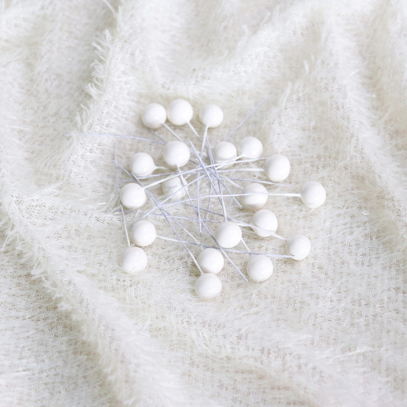 400 Pieces 10mm Simulation Berry Candy Box Accessories Christmas Gift DIY Simulation Blossom Cherry Beads Small Fruit Berries