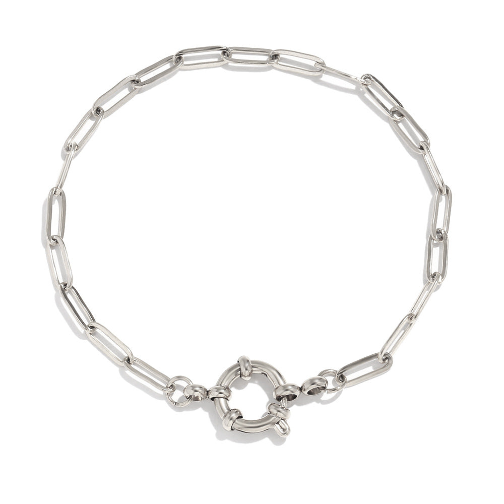 Women Fashion Circle Geometric Stainless Steel 18K Gold Plated Bracelets