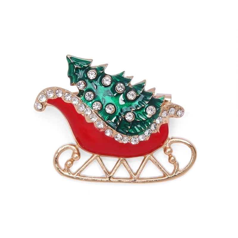 Cartoon Style Geometric Alloy Plating Artificial Diamond Women's Cartoon Brooches