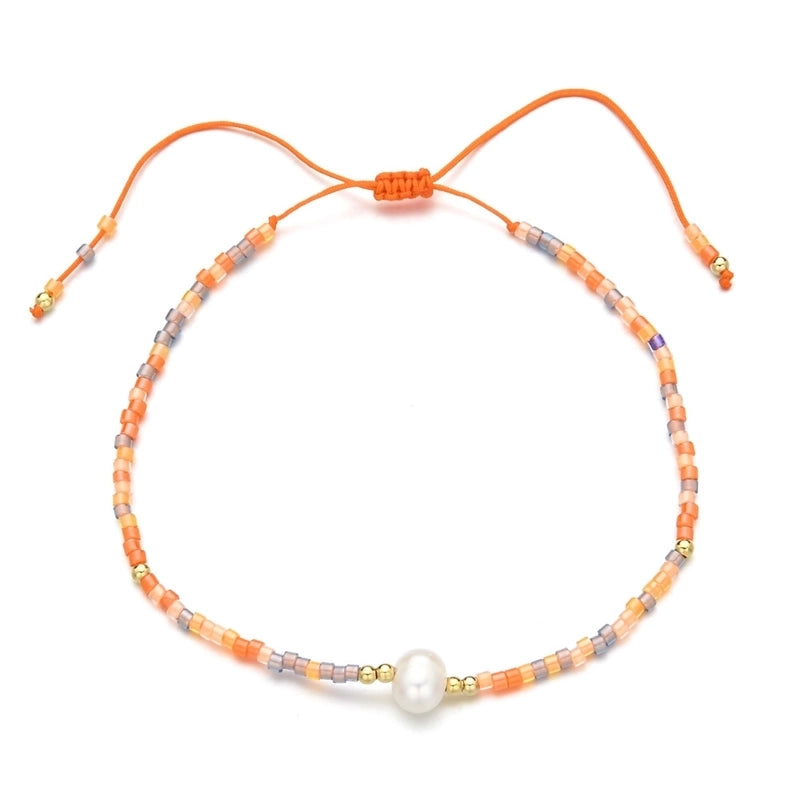 Bohemian Colorful Freshwater Pearl Seed Bead Bracelets