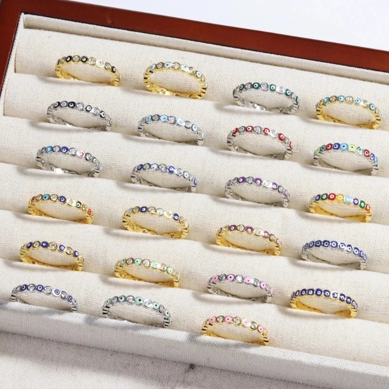 Copper Devil's Eye Rings