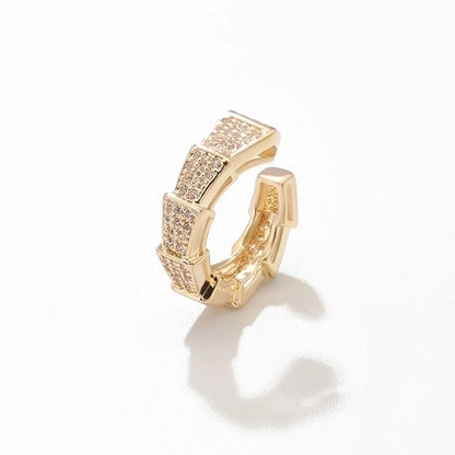 1 Piece Fairy Style C Shape Plating Inlay Copper Pearl Zircon Gold Plated Silver Plated Ear Clips