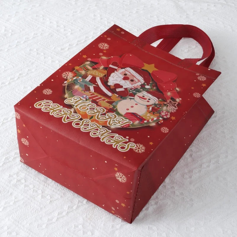 Christmas Cute Christmas Tree Santa Claus Nonwoven Party Festival Gift Bags