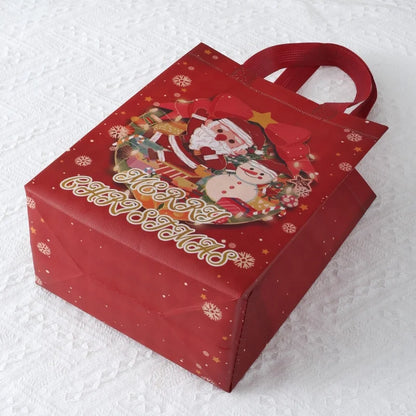 Christmas Cute Christmas Tree Santa Claus Nonwoven Party Festival Gift Bags