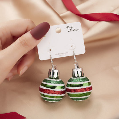 1 Pair Fashion Star Stripe Snowflake Resin Drop Earrings