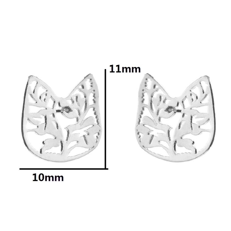 1 Pair Fashion Geometric Plating 304 Stainless Steel 18K Gold Plated Ear Studs