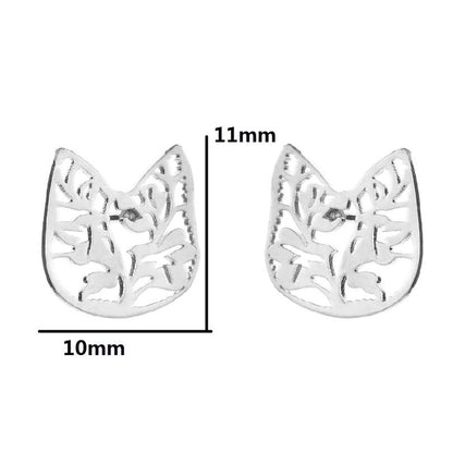 1 Pair Fashion Geometric Plating 304 Stainless Steel 18K Gold Plated Ear Studs