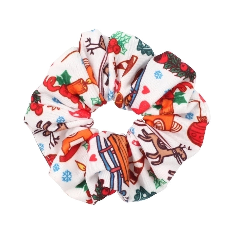 Christmas Circles Snowman Bells Santa Claus Antlers Hat Gift Crutch Party Holiday Colon Circles