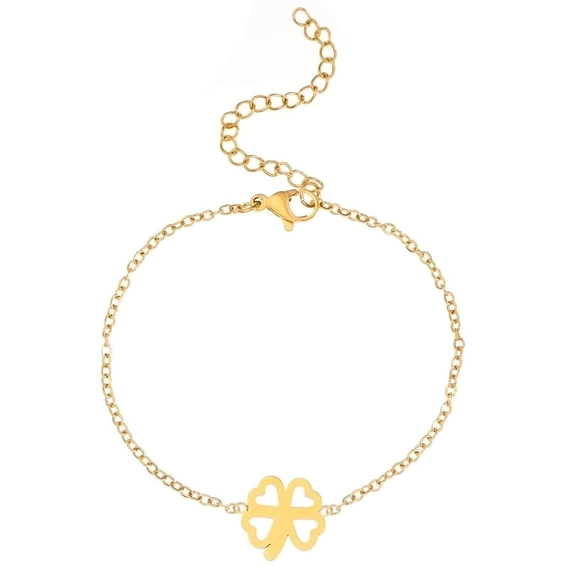 Minimalist Classic Style Snowflake 304 Stainless Steel Zircon Stainless Steel Bracelets In Bulk