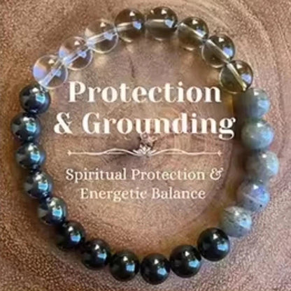 Retro Bohemian Round Semi-precious Stone Elastic String Bracelets In Bulk Natural Stone Bracelet