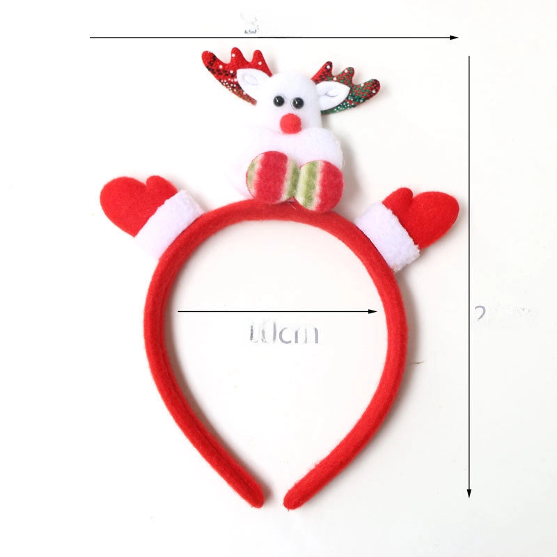 Christmas Hairband Old Man Snowman Elk Horn Headband Christmas Decorations Children Party Headdress