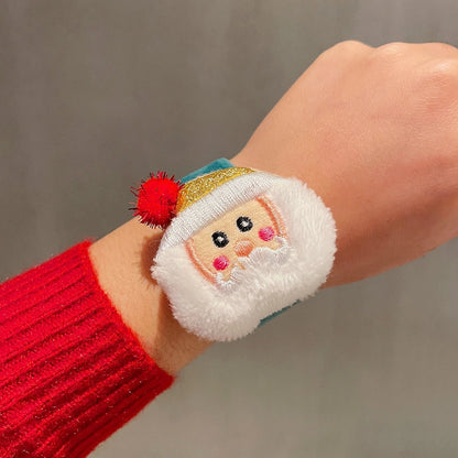 Christmas Cute Santa Claus Elk Alloy Fleece Cloth Tape Holiday Family Gathering Party Party Accessories