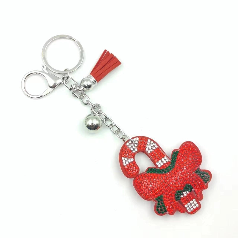 Cute Christmas Women's Metal Keychains Keychains
