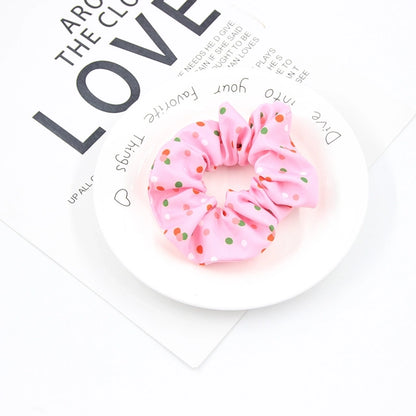 Christmas Cute Women's Color Block Rib-Knit Hair Tie