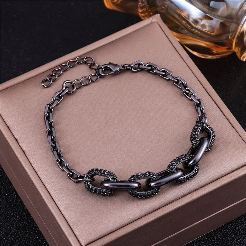 Vintage Style Minimalist Animal Letter Copper Bracelets Cuban Link Chain Curb Chain Cable Chain Box Chain