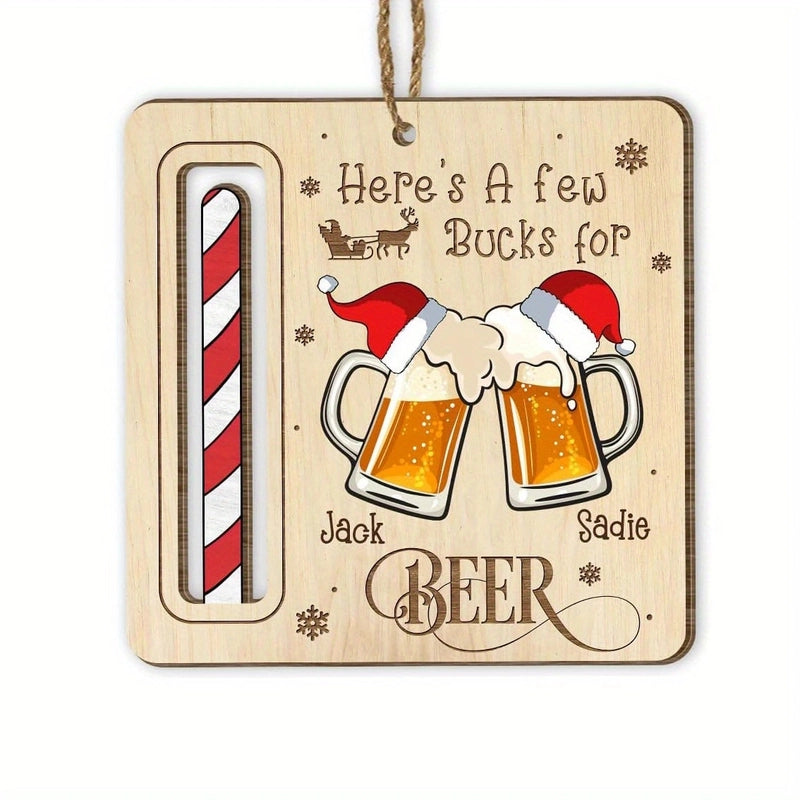 Christmas Cartoon Style Santa Claus Snowman Elk Wood Daily Festival Hanging Ornaments Decorations Hanging Ornaments