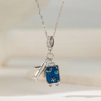 Sweet Starfish Titanium Steel Copper Alloy Zircon Inlay Stainless Steel Necklaces