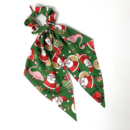 Christmas Minimalist Women's Christmas Tree Santa Claus Hair Tie