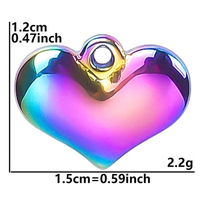 Minimalist Classic Style Heart Shape 304 Stainless Steel Plating Pendant Necklace