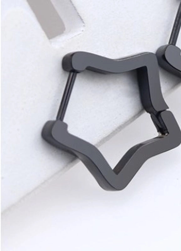 1 Piece Minimalist Solid Color Plating Stainless Steel Silver Plated Earrings