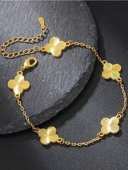 Copper Cable Chain Round Heart Shape Gourd Bracelets