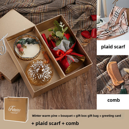 Aromatherapy Candle Gift Box March 8Th Women'S Mother'S Day Gift For Mother And Teacher Practical Niche Advanced Soy Wax