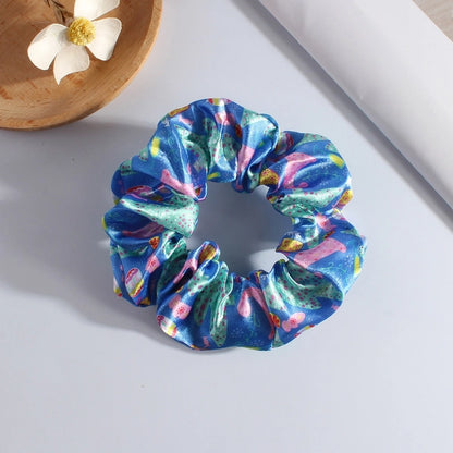 Classic Style Women's Plaid Snowflake Cloth Hair Tie