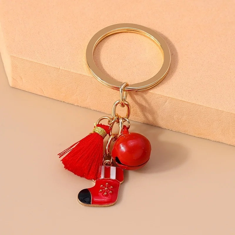 Commute Snowflake Christmas Women's Metal Keychains Keychains