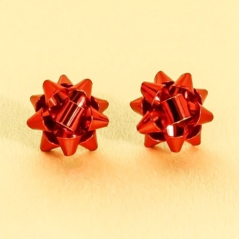 1 Pair Minimalist Snowflake Irregular Alloy Ear Studs