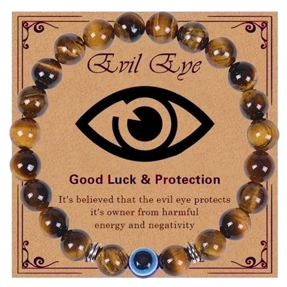 Ethnic Style Devil\'s Eye Natural Stone Beaded Bracelets