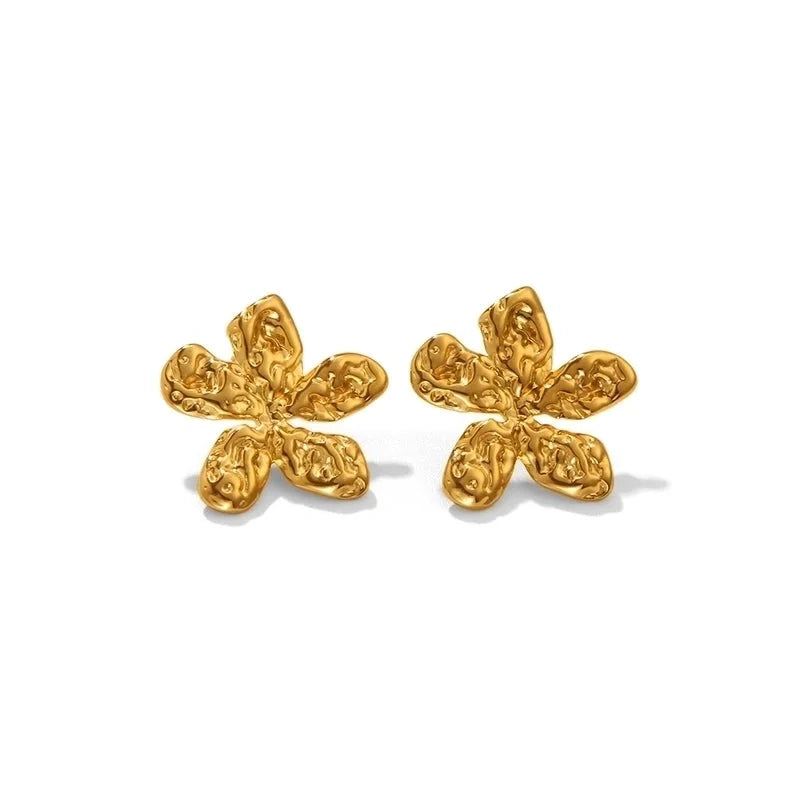1 Pair IG Style Marine Style Modern Style Irregular Irregular Plating 304 Stainless Steel 316 Stainless Steel 18K Gold Plated Ear Studs