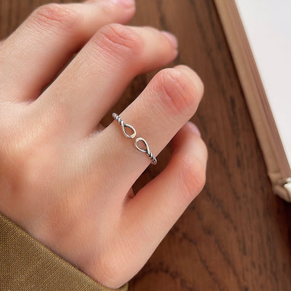 Copper Silver Plated Inlay Round Natural Stone Gem Rings