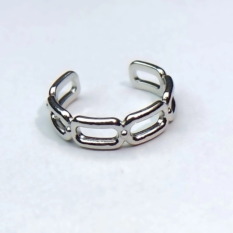 Minimalist Heart Shape Titanium Steel Open Rings