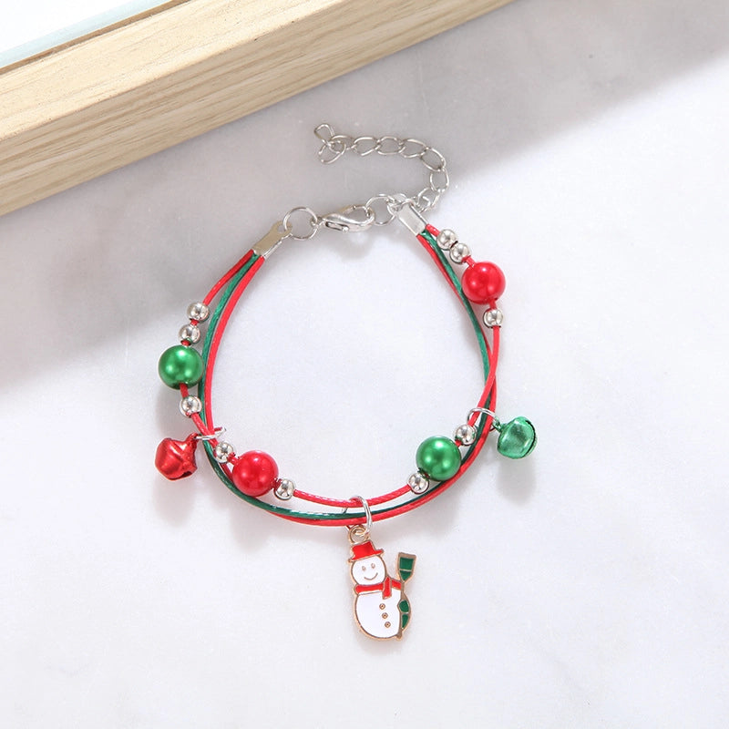 Cute Cartoon Character Alloy Plating Flakes Elk Christmas Women's