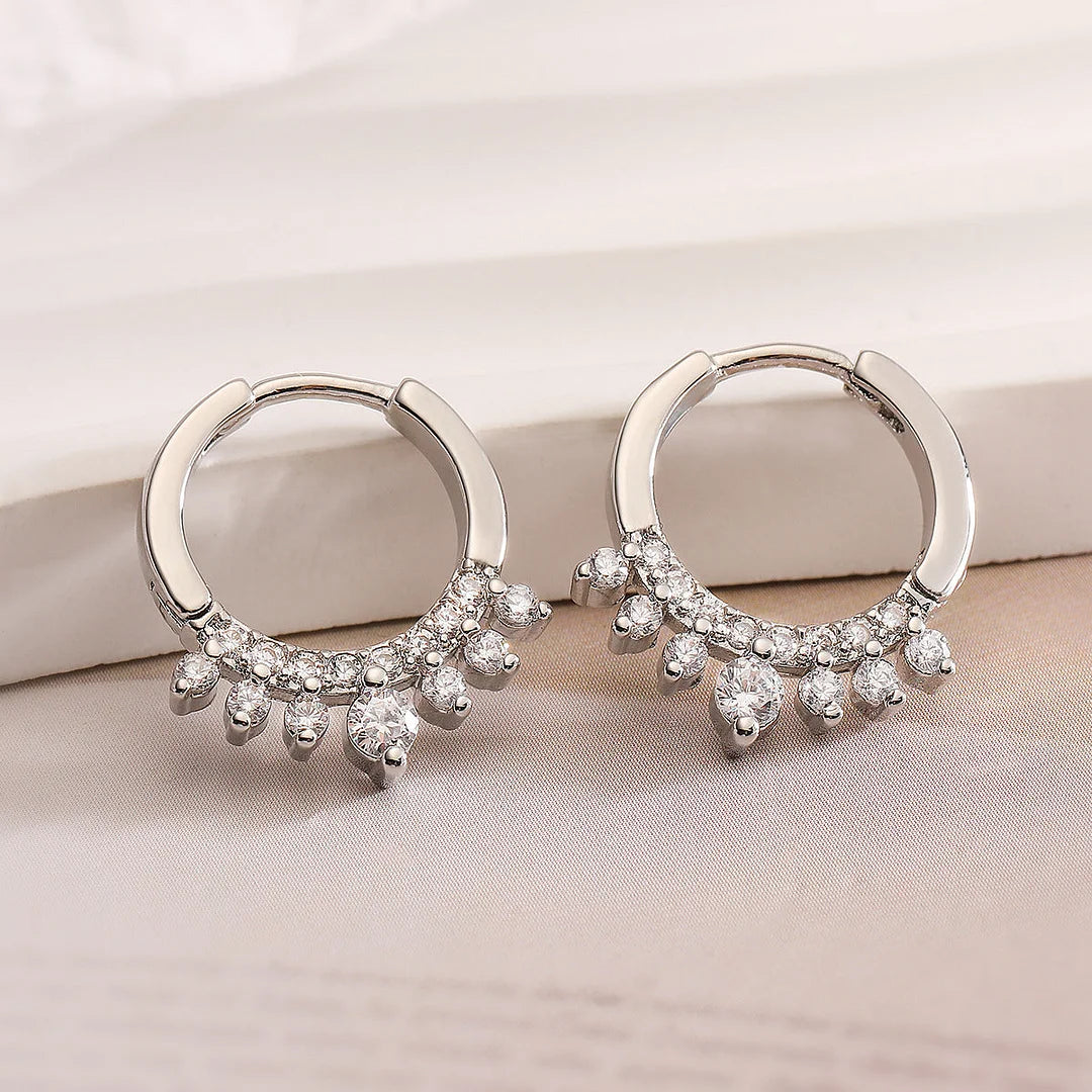 Circle Geometric Copper Inlay Earrings