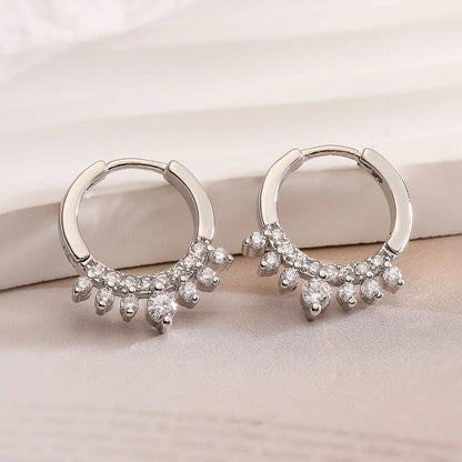 Circle Geometric Copper Inlay Earrings