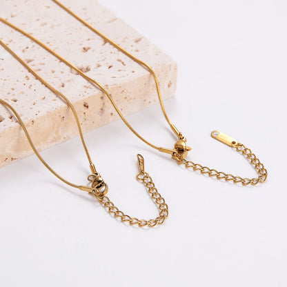 Retro Vintage Droplet Stainless Steel Electroplating Necklaces