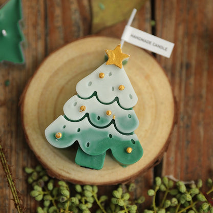 Christmas Fashion Christmas Tree Star Wax Festival Candle 1 Piece