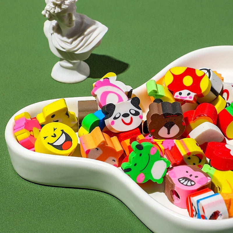 200 Pieces Cute Creative Cartoon Fruit Animal Children's Eraser 1 Piece