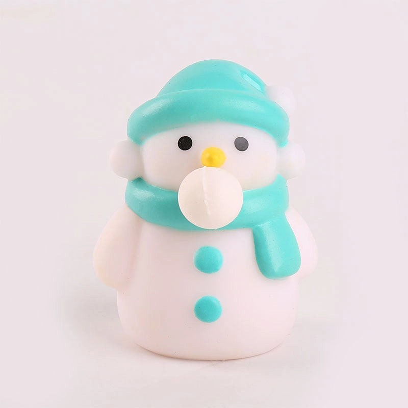 Christmas Explosions Squeeze Puff Bubble Decompression Toy Cartoon Pinch Rebound Doll Decompression Vent Vinyl Toy