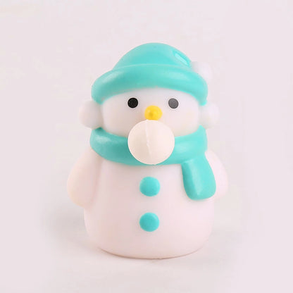 Christmas Explosions Squeeze Puff Bubble Decompression Toy Cartoon Pinch Rebound Doll Decompression Vent Vinyl Toy